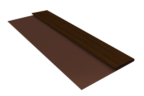 Планка стартовая Блок-Хаус new Grand Line 0,45 Print Elite Choco Wood TwinColor (3м)