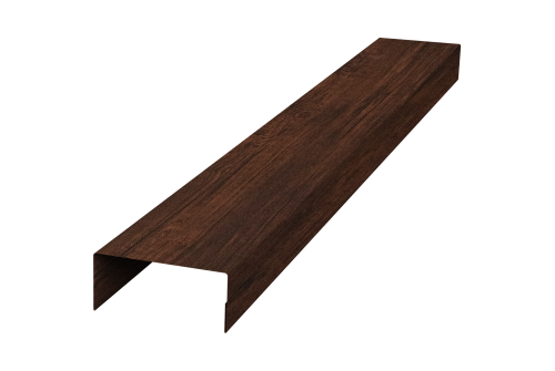 Крышка 30х15 для забора жалюзи Texas Grand Line 0,45 Print-Double Premium Cherry Wood Dark F (2м)