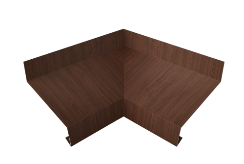 Угол отлива внутренний 70 Grand Line 0,45 Print Elite с пленкой Choco Wood TwinColor