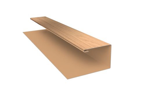 Планка П-образная Экобрус Grand Line 0,45 Print Elite Honey Wood TwinColor (3м)