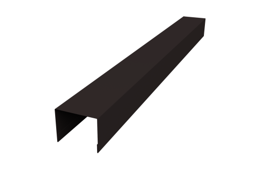 Крышка для забора жалюзи Palermo Grand Line 0,45 Drap-double TX RAL 9005 черный (2м)