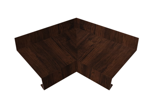 Угол отлива внутренний 70 Grand Line 0,45 Print Elite с пленкой Cherry Wood TwinColor