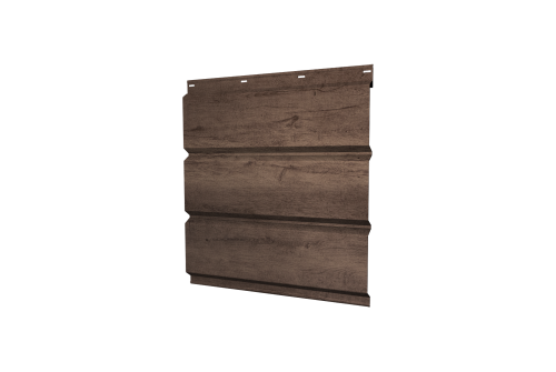 Софит металлический Классик Grand Line без перфорации 0,45 Print Premium с пленкой Almond Wood Fresh