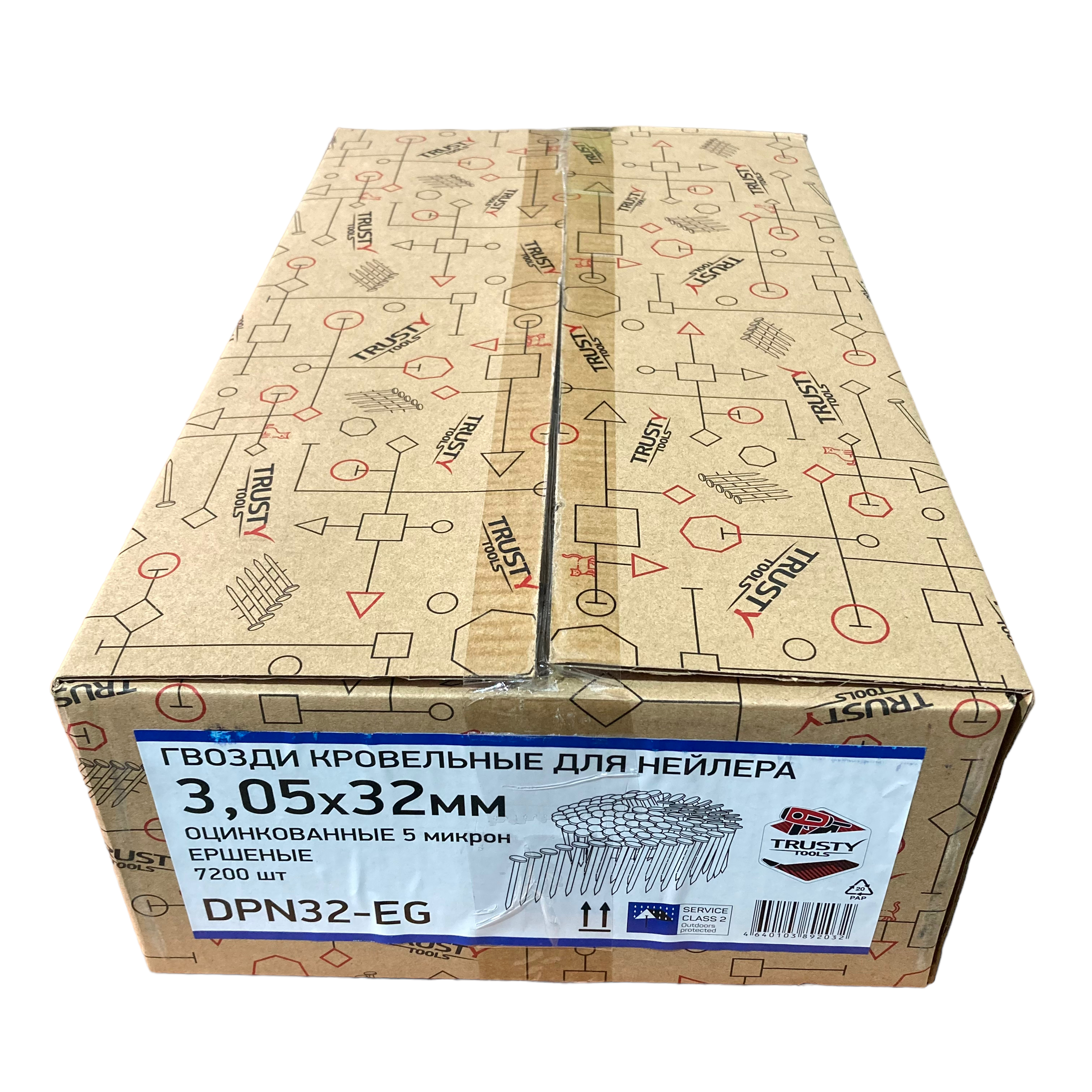 Гвоздь кровельный 32 мм Trusty (5 микрон) (7200 шт)