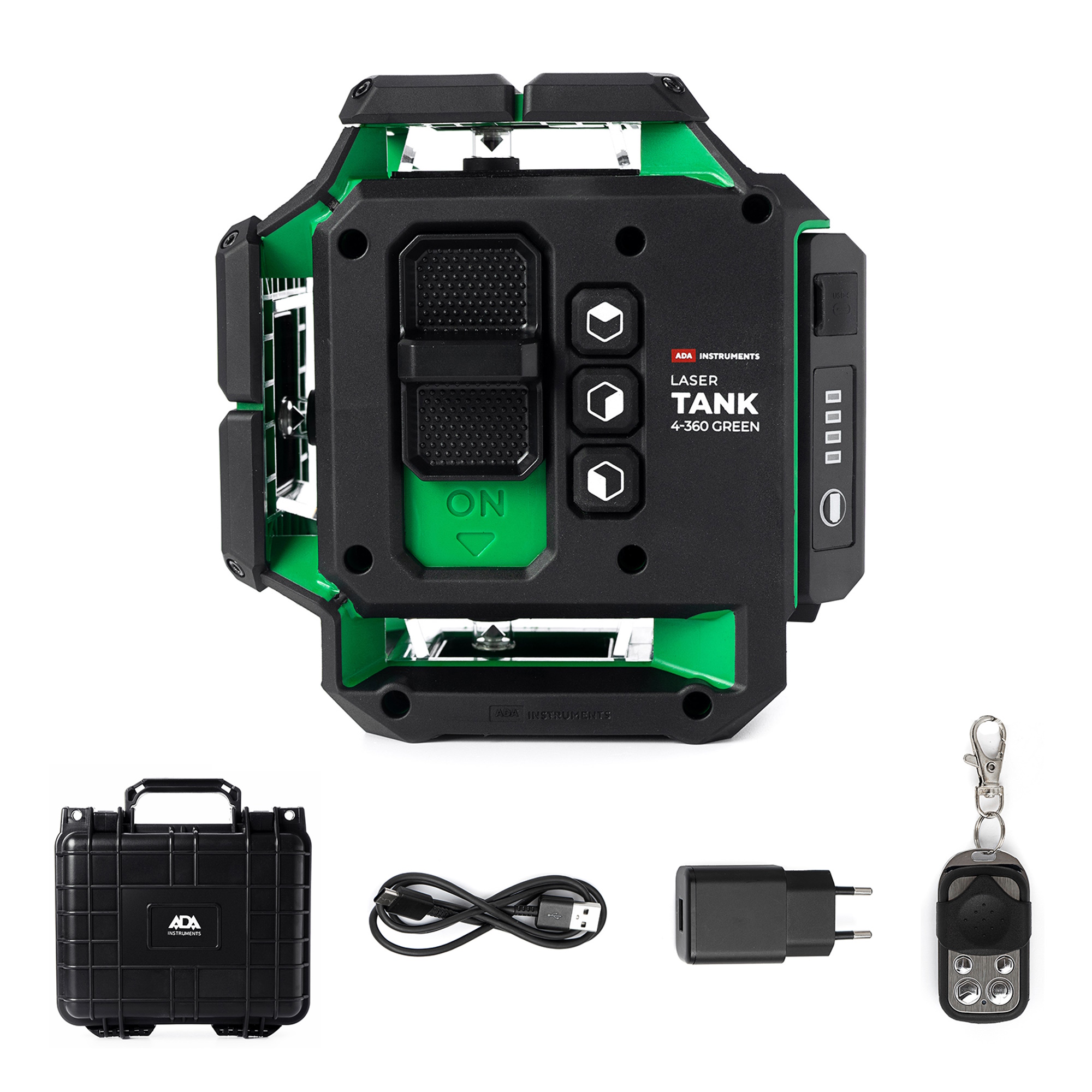 Лазерный уровень ADA Laser TANK 4-360 GREEN Basic Edition