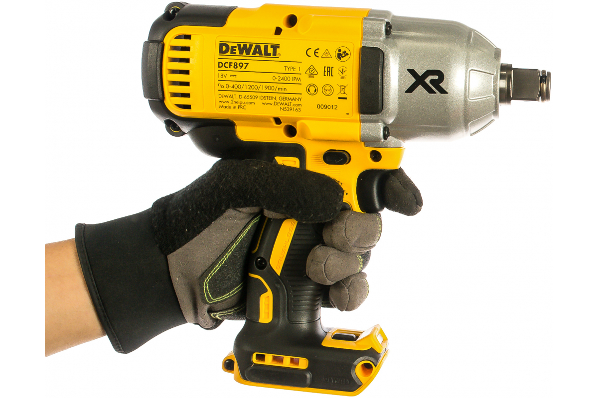 Аккумуляторный импульсный гайковёрт DeWalt DCF897N-XJ