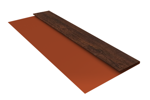 Планка стартовая Блок-Хаус new Grand Line 0,4 Print Premium Cherry Wood Dark FTC (3м)