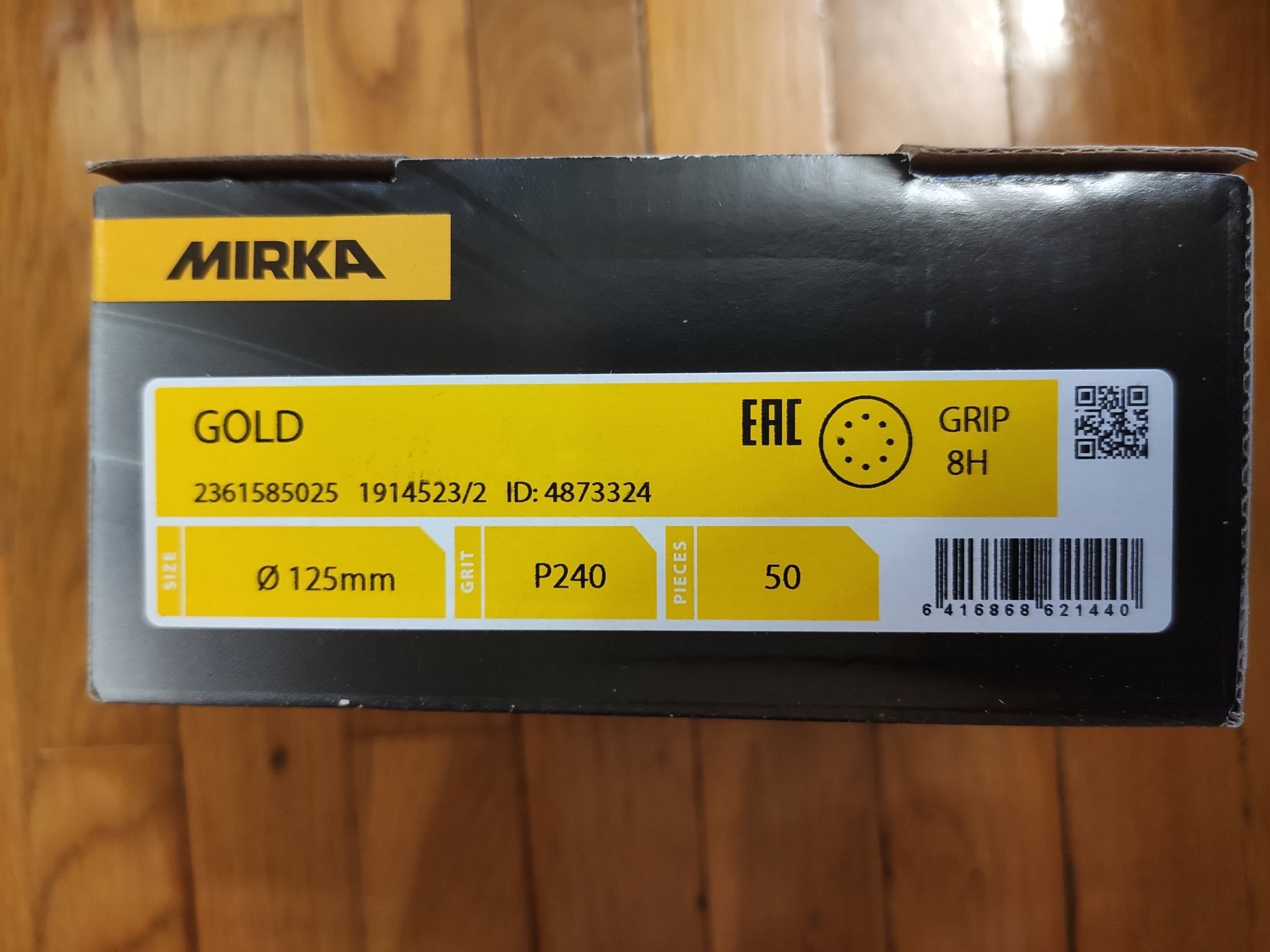 Шлифовальные круги Mirka Gold 125мм, P240 (50 шт)