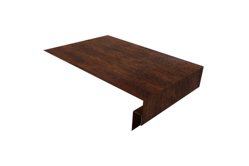 Планка околооконная сложная 250х50х12 (j-фаска) Grand Line 0,45 Print-Double Premium Cherry Wood Dark F (2м)