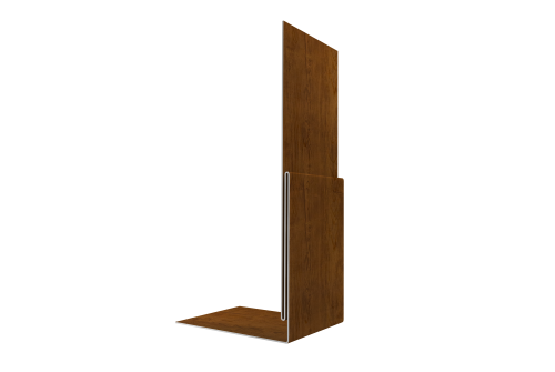 Планка приемная оконная Grand Line 0,45 Print-Double Elite Golden Wood (3м)
