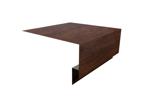 Планка околооконная сложная Экобрус Grand Line 250х75х25 0,45 Print Premium Cherry Wood Fresh TwinColor (2м)