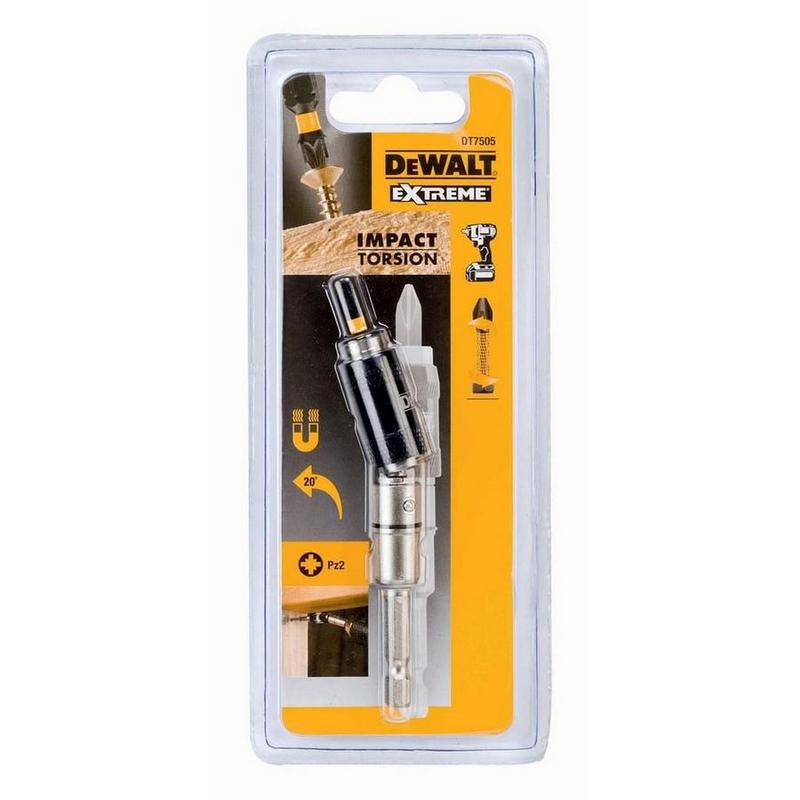 Шарнирный держатель DeWalt с битой PZ2 25 мм