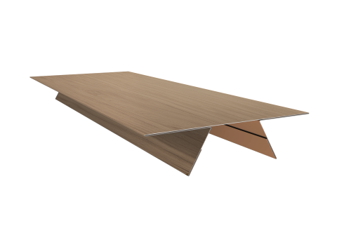 Планка стыковочная составная верхняя 0,45 Print Elite Honey Wood TwinColor (2м)