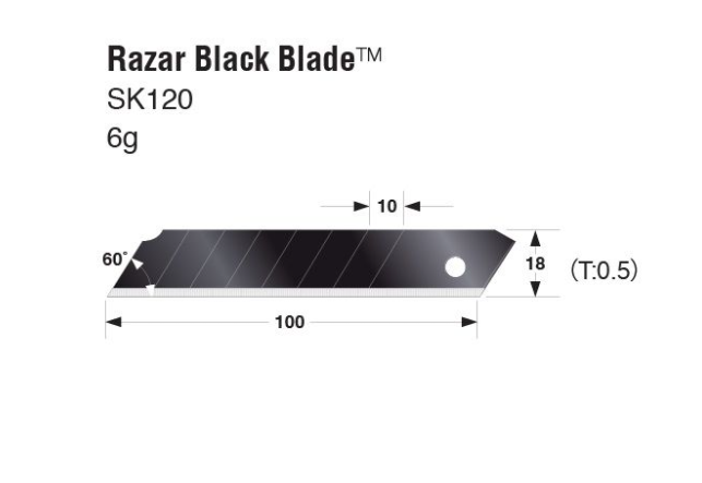 Лезвия Tajima Razar Black LB50RB 18 мм (50 шт)