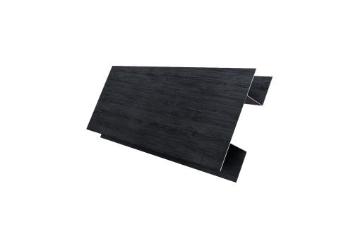 Планка H-образная Экобрус 0,45 Print Premium с пленкой Grey Wood TwinColor (2м)