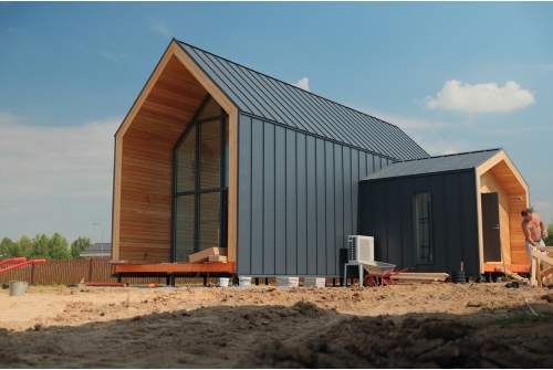 Кликфальц Pro Grand Line 0,5 Rooftop Бархат с пленкой на замках RAL 7024 мокрый асфальт