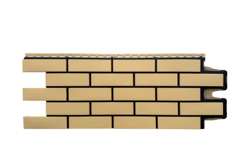 Фасадная панель Grand Line Клинкерный кирпич Design песочный со швом RAL 9005