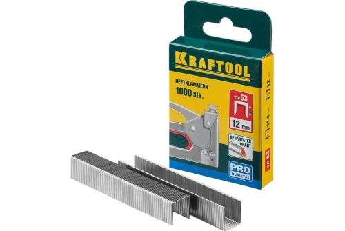 Скобы для степлера Kraftool 12мм узкие тип 53 1000шт (31670-12)