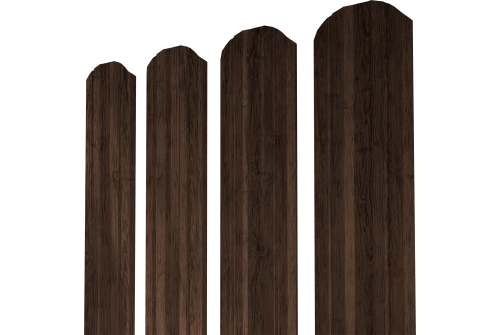 Штакетник Twin XL фигурный Grand Line 0,45 Print Premium Antique Wood TwinColor