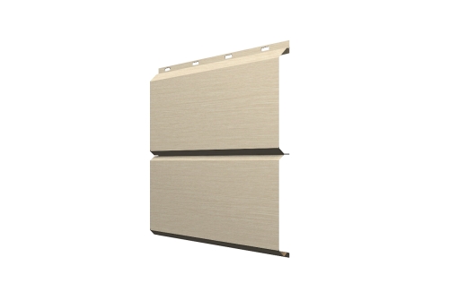 Софит металлический ЭкоБрус 0,345 Grand Line без перфорации 0,45 Print Elite Milky Wood TwinColor