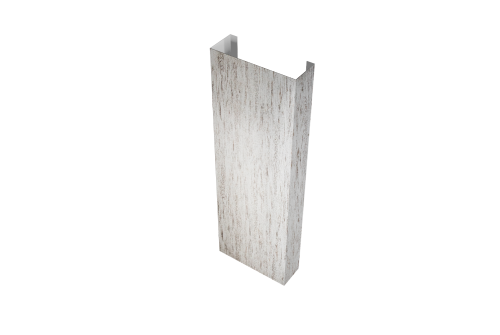 Полустолб для С20 0,45 Print Elite с пленкой Snow Wood TwinColor (L2,0)