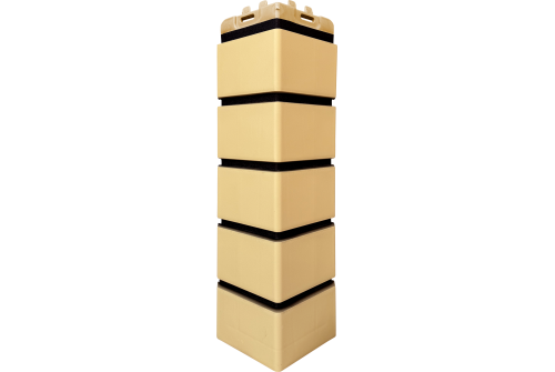 Угол Grand Line Клинкерный кирпич Design песочный со швом RAL 9005