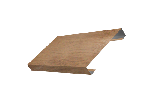 Ламель лицевая 125 забора жалюзи Texas Grand Line 0,45 Print Premium Pine Wood Fresh