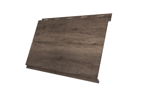 Софит металлический Вертикаль 0,2 line Grand Line 0,45 Print Premium с пленкой Almond Wood Fresh