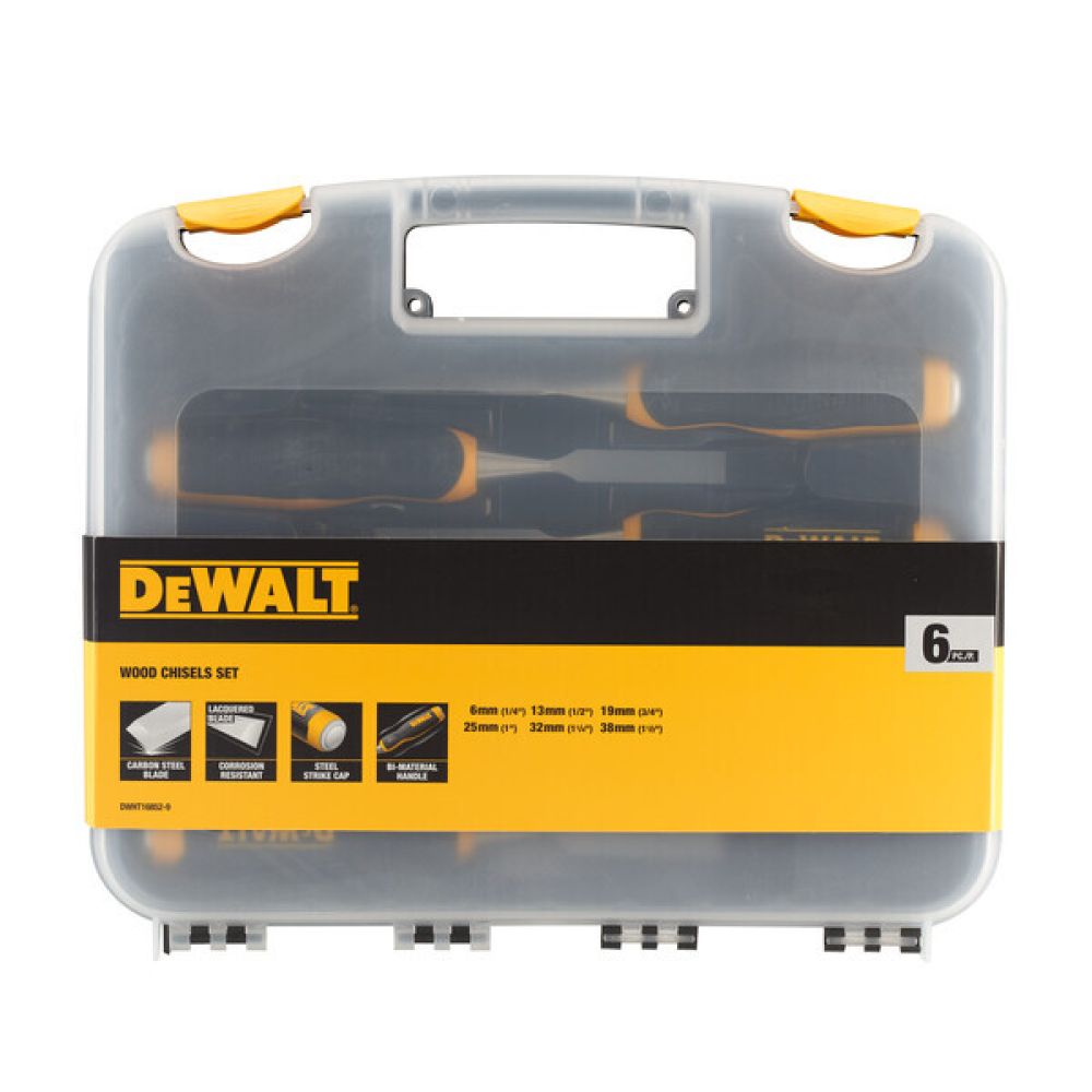 Набор ударных стамесок DeWalt (6,13,19,25,32,38 мм)