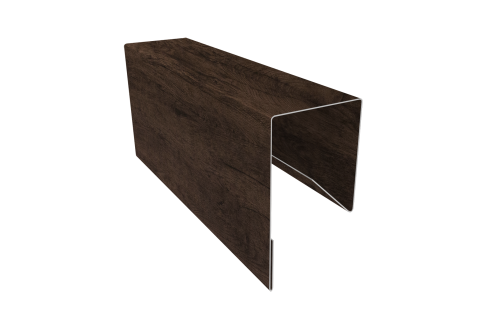 Планка П-образная заборная 17 Grand Line 0,45 Print-Double Elite Antique Wood (2,5м)