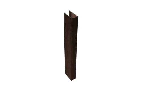 Стойка для забора жалюзи Texas (для калиток и ворот) Grand Line 0,45 Print Premium Antique Wood TwinColor (2,5м)
