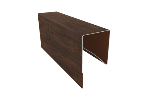 Планка П-образная заборная 17 Grand Line 0,45 Print Premium Cherry Wood Dark FTC (2м)
