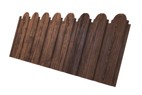 Профнастил C10B фигурный Grand Line 0,45 Print-Double Premium Antique Wood