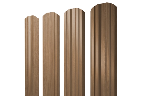 Штакетник Twin фигурный Grand Line 0,45 Print Elite Honey Wood TwinColor