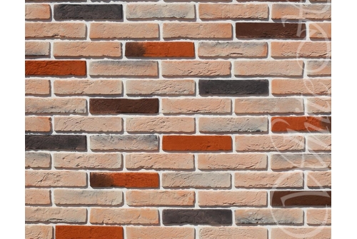 Рядовая плитка White Hills Design Бергамо брик 371-50 с расшивкой 1,2 см