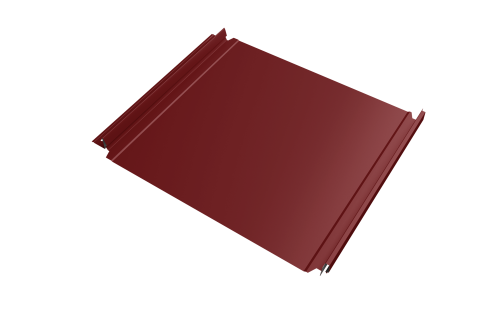 Кликфальц Double Pro Grand Line 0,5 Satin с пленкой на замках RAL 3011 коричнево-красный