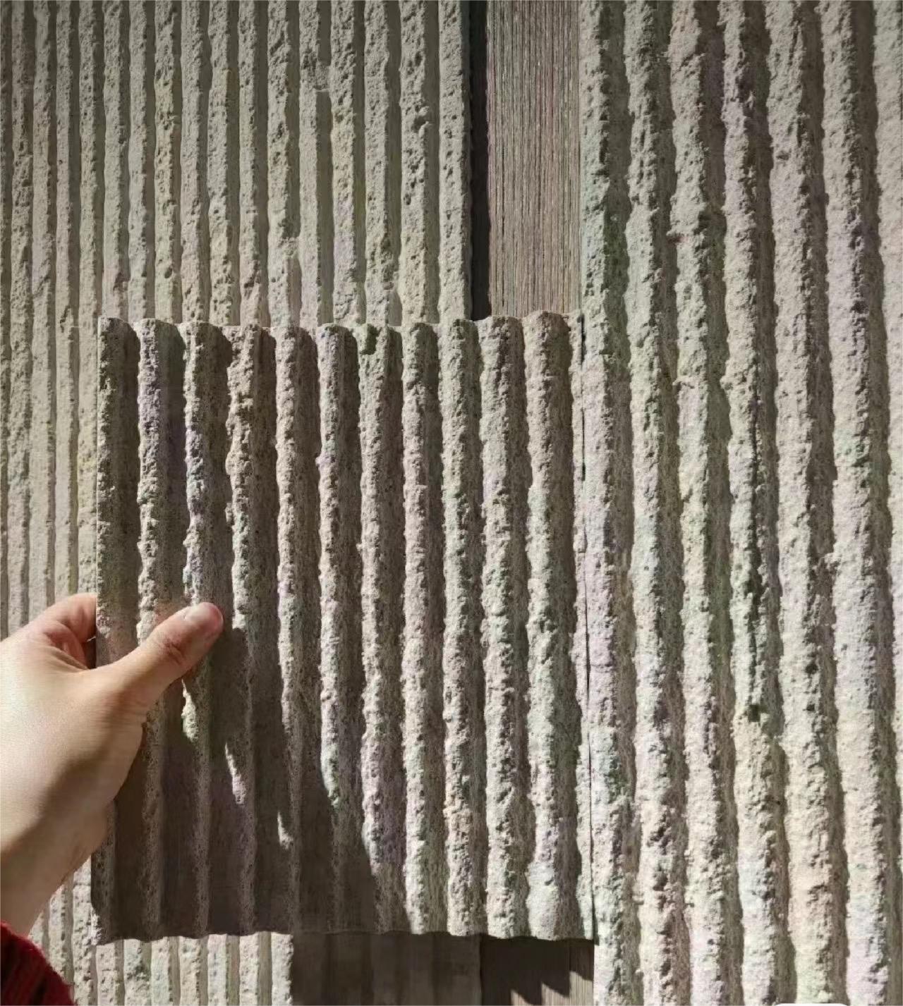 Панель Полукруглый рифленый камень / Round Line Stone