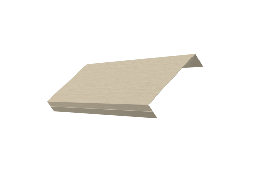 Ламель обратная 125 забора жалюзи Texas Grand Line 0,45 Print Elite Milky Wood TwinColor