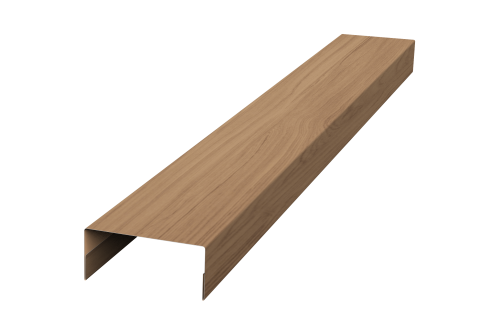 Крышка 30х15 для забора жалюзи Texas Grand Line 0,45 Print Elite Honey Wood TwinColor (3м)