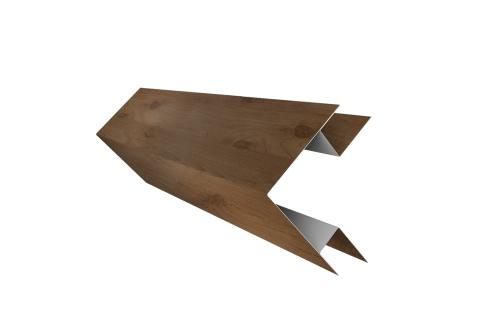 Планка угла внешнего сложного Блок-Хаус new Grand Line 0,45 Print Premium Pine Wood Fresh (3м)