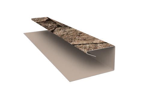 Планка П-образная завершающая сложная (КД) 0,45 Print Elite King Stone TwinColor (3м)