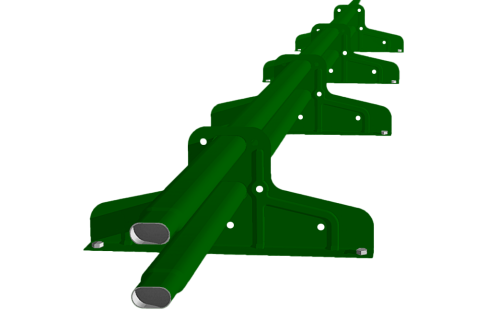 Снегозадержатель Стандарт Т4 d 40х20 RAL 6002 (3м)