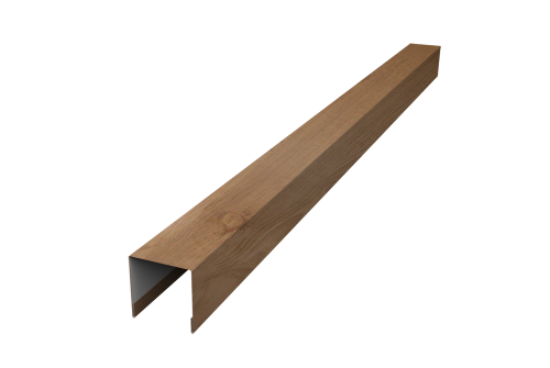 Планка вертикальная лицевая для забора жалюзи Palermo Grand Line 0,45 Print Premium Pine Wood Fresh (1,8м)