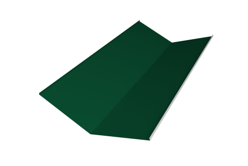 Планка ендовы нижней 300х300 Grand Line 0,5 Satin с пленкой RAL 6005 зеленый мох (3м)