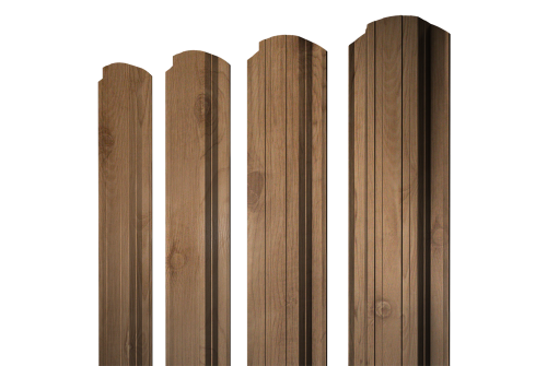 Штакетник Прямоугольный фигурный Grand Line 0,45 Print Premium Pine Wood Fresh