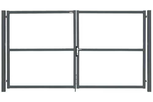 Ворота ColorZn Lock 2,0х4,0 RAL 7012