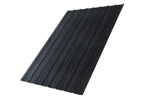 Профнастил С10A Grand Line 0,45 Print Premium с пленкой Grey Wood TwinColor