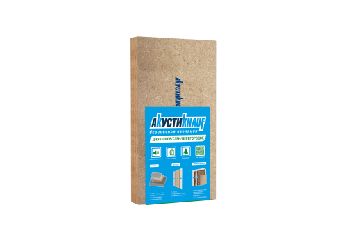 Утеплитель мягкие древесно-волокнистые плиты Knauf Акусти 1250x600x12 (0,75м2, 8 листов/упаковка,192 листа/паллета)
