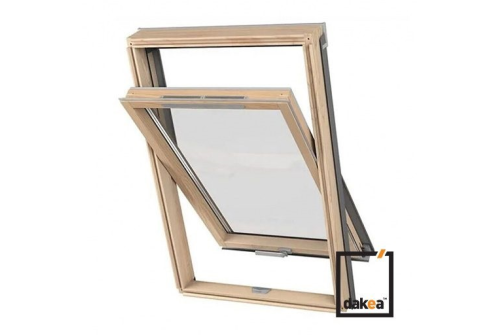 Окно мансардное DAKEA KAV B1500+RUC 78x98 (двухкамерное, ручка снизу, вентклапан+гидроизоляция)