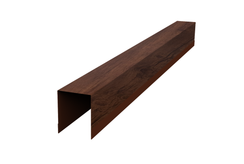 Планка опорная составная внутренняя для забора жалюзи Palermo Grand Line 0,45 Print Premium Cherry Wood Fresh TwinColor (3м)